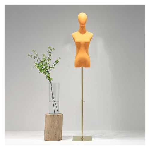Schneiderpuppe für Damen, Torso, weibliches Kleid, stehender Puppenkörper mit Metallständer, 134 - 190 cm, höhenverstellbar, Schneiderpuppe, Nähtorso für Kleid, Schmuck, Display mit Ständer (G, M von Generisch