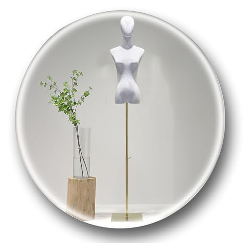 Schneiderpuppe für Damen, Torso-Kleid, stehender Puppenkörper mit verstellbarem Ständer, Schneiderpuppe, Torso mit Kopf für Kleid, Schmuck, Display mit Ständer (G, M, Medium) von Generisch