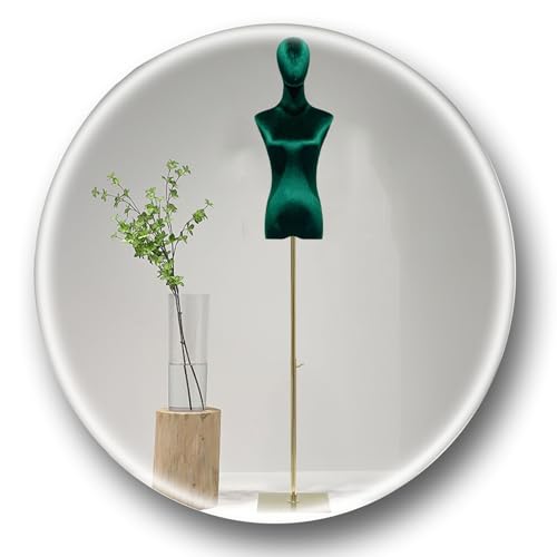 Schneiderpuppe für Damen, Torso-Kleid, stehender Puppenkörper mit verstellbarem Ständer, Schneiderpuppe, Torso mit Kopf für Kleid, Schmuck, Display mit Ständer (G, M, Medium) von Generisch