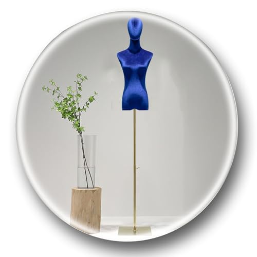 Schneiderpuppe für Damen, Torso-Kleid, stehender Puppenkörper mit verstellbarem Ständer, Schneiderpuppe, Torso mit Kopf für Kleid, Schmuck, Display mit Ständer (G, M, Medium) von Generisch