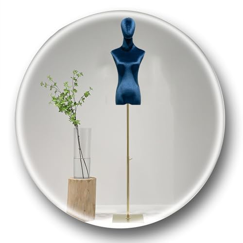 Schneiderpuppe für Damen, Torso-Kleid, stehender Puppenkörper mit verstellbarem Ständer, Schneiderpuppe, Torso mit Kopf für Kleid, Schmuck, Display mit Ständer (G, M, Medium) von Generisch