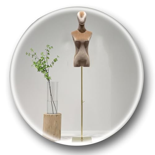 Schneiderpuppe für Damen, Torso-Kleid, stehender Puppenkörper mit verstellbarem Ständer, Schneiderpuppe, Torso mit Kopf für Kleid, Schmuck, Display mit Ständer (G, M, Medium) von Generisch