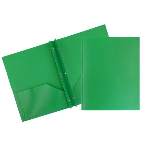 Schnellhefter, Ordner A4 Mit Zwei Taschen, Kunststoff Mappe Mit 2 Tasche & Verschlüssen, Dokumentenmappe A4 Zum Abheften, Schulmappe Papphefter Mappen, Ordner & Zubehör Zum Abheften (Grün) von Generisch