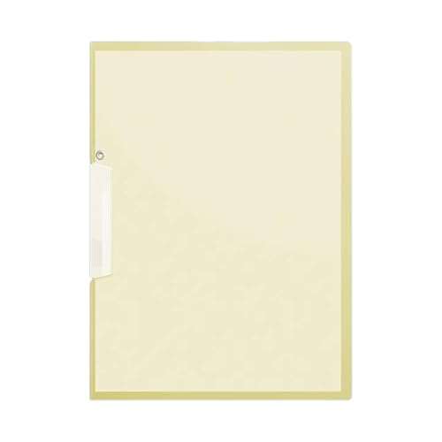 Schnellhefter A 4, 31x23cm Dokumententasche A 4 Schnellhefter Schnellhefter Plastik Stabil Transluzentem PP Heftstreifen Heftschoner für Schule Business Handwerksorganisatoren und (Yellow, One Size) von Generisch