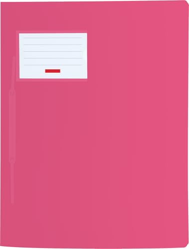 Schnellhefter für A4, transluzente PP-Folie, Fact!PP mit Namensschild auf der Vorderseite und Einstecktasche innen (Brunnen mit Namensschild, tulip, 3er Pack) von Generisch