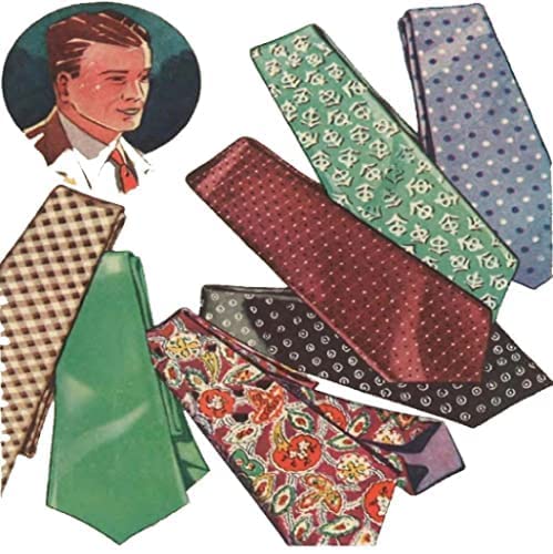 Schnittmuster aus den 1930er Jahren, Krawatten für Herren und Jungen – sowohl für Männer als auch für Jungen (Einheitsgröße) von Generisch