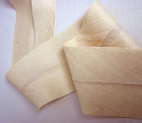 Schrägband Crash - Breite 80mm - Fb.343 Creme Meterware Schrägband Crash - Breite 80mm - Fb.343 Creme Meterware von Generisch