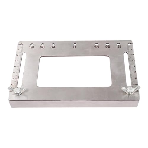 Schrank-Hardware-Vorrichtungswerkzeug, Schrank-Zugschablone-Professioneller, verstellbarer Locher-Locator aus Edelstahl - Tragbares Holzbearbeitungszubehör, multifunktionale Bohrschablonen-Anleitung von Generisch