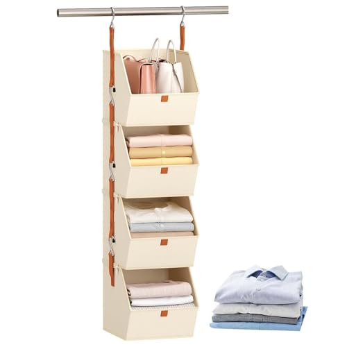 Schrank-Organizer und Aufbewahrung, 4-stöckig, Organisations- und Aufbewahrungsschrank, platzsparender Behälter für Schlafzimmer, Garage, Speisekammer, Schlafsaal, Waschtisch, Zuhause, Wäsche Schrank-Organizer und Aufbewahrung, 4-stöckig, Organisations- und Aufbewahrungsschrank, platzsparender Behälter für Schlafzimmer, Garage, Speisekammer, Schlafsaal, Waschtisch, Zuhause, Wäsche von Generisch