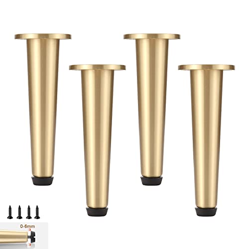 Schrankbeine aus Messing, verstellbar, 0–6 mm, Möbelbeine für Sofa, Couch, Couchtisch und Schränke, inklusive Schrauben, perfekt für Nachttisch und Badezimmer Schrankbeine aus Messing, verstellbar, 0–6 mm, Möbelbeine für Sofa, Couch, Couchtisch und Schränke, inklusive Schrauben, perfekt für Nachttisch und Badezimmer von Generisch