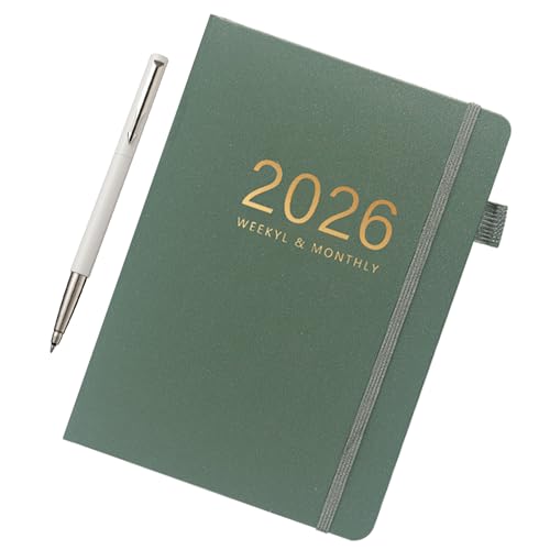 Schreibjournal - 2026 Kalender Buch 144 Blätter | Hardcover Notizbuch A5 Kalender für Termine Arbeit Studium Schule Reisen von Generisch