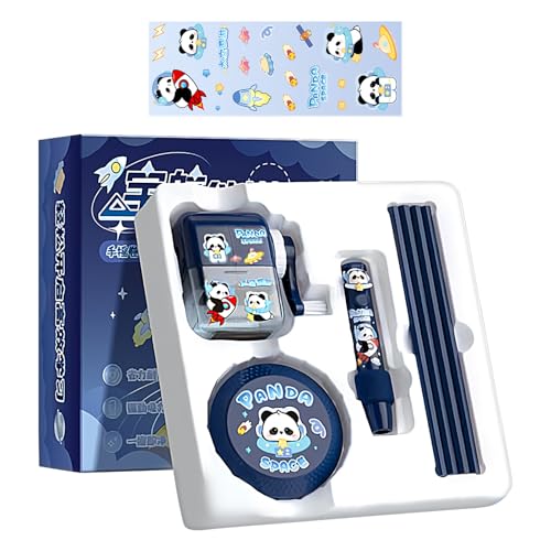 Schreibset Für Die Schule - Cartoon-Motiv Ästhetisches Set für Kinder - Klassenbelohnung mit Spitzer, Staubsauger, Radiergummi, Stifte für Mädchen Schreibset Für Die Schule - Cartoon-Motiv Ästhetisches Set für Kinder - Klassenbelohnung mit Spitzer, Staubsauger, Radiergummi, Stifte für Mädchen von Generisch