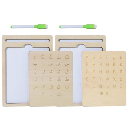 Schreibtafel Aus Holz | Lernspielzeug Vorschule Alphabet Schreiben Lernen - Interaktives Zeichenbrett Geschenk Idee Für Mädchen Zu Geburtstag Und Kindertag von Generisch
