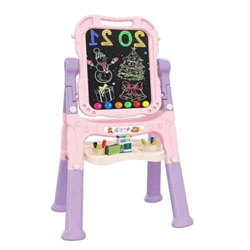 Schreibtafel für Kinder, Tafel stehend, drehbar, doppelseitig, Staffelei, verstellbar, magnetisch, Whiteboard, Kreidetafel, magnetisches Zeichentafel, Geschenk für Kinder Schreibtafel für Kinder, Tafel stehend, drehbar, doppelseitig, Staffelei, verstellbar, magnetisch, Whiteboard, Kreidetafel, magnetisches Zeichentafel, Geschenk für Kinder von Generisch