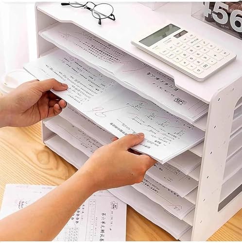 Schreibtisch Organizer - 7-stöckige Briefablage für A3/A4-Papier, Aktenablagen & Dokumentenhalter, Holz Büro Schreibtisch ordentlich für Zuhause Schule Schreibtisch Organizer - 7-stöckige Briefablage für A3/A4-Papier, Aktenablagen & Dokumentenhalter, Holz Büro Schreibtisch ordentlich für Zuhause Schule von Generisch