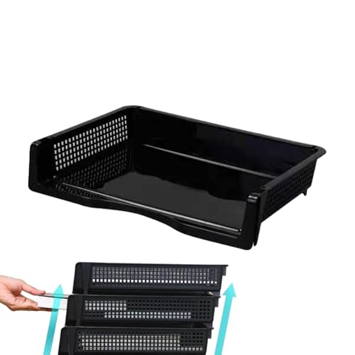 Schreibtisch-Organizer | Stapelbares Aktenregal | Stapelbarer Schreibtisch-Dokumenten-Briefablage, multifunktionaler Schreibtisch-Ordner-Organizer von Generisch