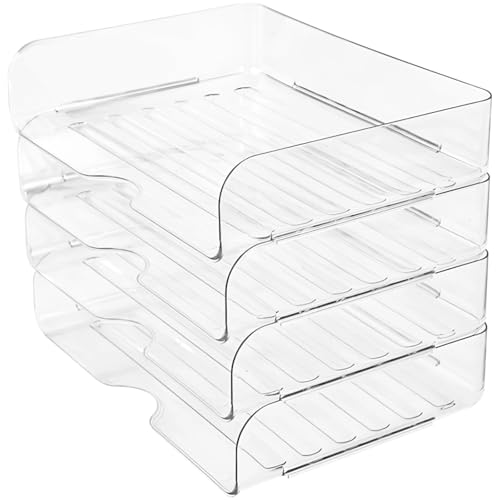 Schreibtisch-Organizer aus Acryl, A4-Größe, stapelbar, transparent, für Büro, glatte Kanten, keine Montage erforderlich Schreibtisch-Organizer aus Acryl, A4-Größe, stapelbar, transparent, für Büro, glatte Kanten, keine Montage erforderlich von Generisch