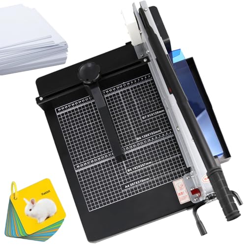 Schreibtisch-Papierschneider mit Tastensteuerung, robuste Schneidemaschine für Büro und Produktion von Generisch