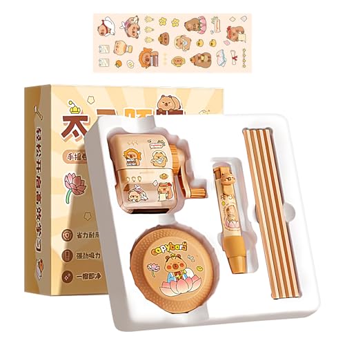 Schreibwaren Schulbedarf | Cartoon-Motiv Ästhetisches Set für Kinder,Klassenbelohnung mit Spitzer, Staubsauger, Radiergummi, Stifte für Mädchen Schreibwaren Schulbedarf | Cartoon-Motiv Ästhetisches Set für Kinder,Klassenbelohnung mit Spitzer, Staubsauger, Radiergummi, Stifte für Mädchen von Generisch