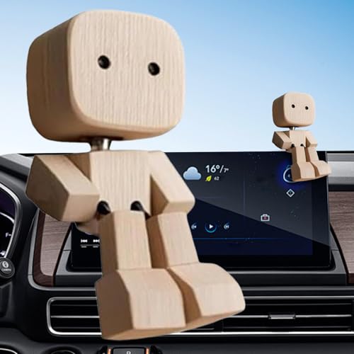 Schüttelnde -Figur, Charmante Small Holzfigur, Die Schwankt, Handgefertigte Actionfigur Mit Füßen, Puppen-Dekoration Für Das Armaturenbrett Im Auto Für Männer Leute Schüttelnde -Figur, Charmante Small Holzfigur, Die Schwankt, Handgefertigte Actionfigur Mit Füßen, Puppen-Dekoration Für Das Armaturenbrett Im Auto Für Männer Leute von Generisch