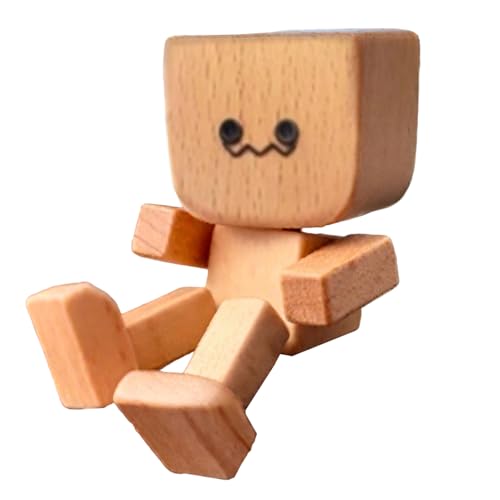 Schüttelnde Holzfigur, Auto, Schüttelfüße, Holzfigur, Puppe, lustige Statue für Geburtstag, Roadtrip, LKW, Limousinen, Schlafzimmer, Konsole, Büro, Fahrzeug, Roller, Zuhause, Männer von Generisch