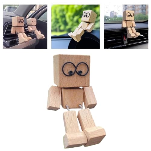Schüttelnde Holzfigur, handgefertigte schüttelnde Füße, Holzpuppe, Schreibtisch-Ornament-Puppe, kreative Auto-Armaturenbrett-Dekoration Schüttelnde Holzfigur, handgefertigte schüttelnde Füße, Holzpuppe, Schreibtisch-Ornament-Puppe, kreative Auto-Armaturenbrett-Dekoration von Generisch