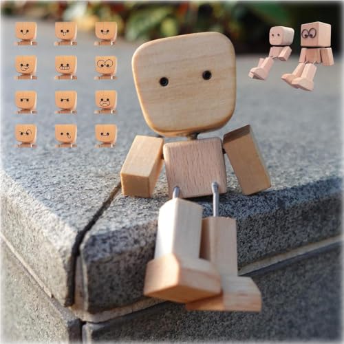 Schüttelnde Holzfigur, magnetische Auto-Ornamente, Actionfigur, handgefertigte schüttelnde Füße, Holzpuppe, handgefertigtes C-AR-Armaturenbrett-Zubehör mit magnetischen Ausdrücken Schüttelnde Holzfigur, magnetische Auto-Ornamente, Actionfigur, handgefertigte schüttelnde Füße, Holzpuppe, handgefertigtes C-AR-Armaturenbrett-Zubehör mit magnetischen Ausdrücken von Generisch