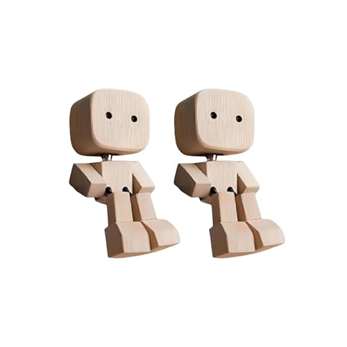 Schüttelnde Holzmann Figur, 2er-Pack Handgefertigte Wackelfigur Auto, T-ragbare Naturholzfiguren, Wackelbeine-Holzfigur, Wackelnde Tischdekoration Für Familienausflüge Roadtrips Wohnzimmer Pendler Schüttelnde Holzmann Figur, 2er-Pack Handgefertigte Wackelfigur Auto, T-ragbare Naturholzfiguren, Wackelbeine-Holzfigur, Wackelnde Tischdekoration Für Familienausflüge Roadtrips Wohnzimmer Pendler von Generisch