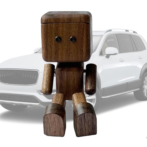 Schüttelnder Holzmann, Schüttelnde Holzfigur für Auto-Armaturenbrett, Auto-Innendekoration, Dekoration, Dekoration für langes Fahren, Regal, Roadtrip, Zuhause, Schreibtisch, Tischplatte von Generisch