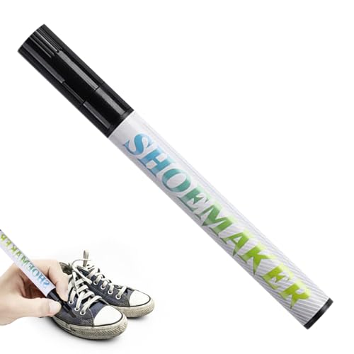 Schuhmarkierungen - Black Sneaker Whitener, Schuhe Restorer Pen | Langlebiger Färbung Conditioner Applikator, professionelle Tennisgolf Fußballstiefel Reparaturtinte für Sportreinigung weiße Lederrest von Generisch