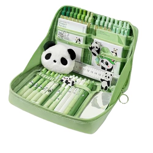 Schulbedarf Set - Schulbedarf Federmäppchen - Panda Design Haftnotizen Ansteckbroschen Anhänger Aufbewahrungsbox Zubehörset Für Schüler Jugendliche Kinder Mädchen Kindergarten Zuhause Schulbedarf Set - Schulbedarf Federmäppchen - Panda Design Haftnotizen Ansteckbroschen Anhänger Aufbewahrungsbox Zubehörset Für Schüler Jugendliche Kinder Mädchen Kindergarten Zuhause von Generisch