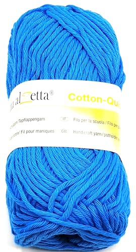 Schulgarn Topflappengarn Häkelgarn 50 g 100% Baumwolle (2009 - aqua) von Generisch