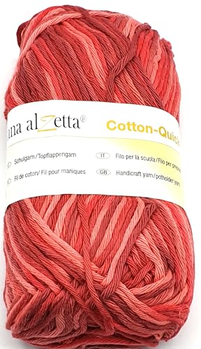Schulgarn Topflappengarn Häkelgarn 50 g 100% Baumwolle (9007 - lava) von Generisch