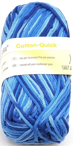Schulgarn Topflappengarn Häkelgarn 50 g 100% Baumwolle (9020 - rivera) von Generisch