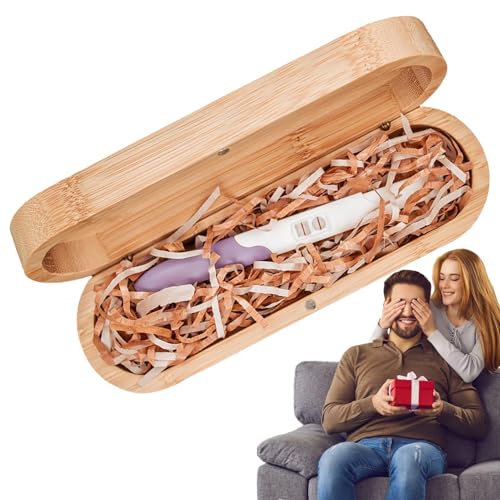 Schwangerschaftstest-Ankündigungsbox, Schwangerschafts-Andenkenbox für Frauen - Schwangerschafts-Andenken-Aufbewahrungsbox aus | Mit Raffiabast verziertes Schwangerschafts-Souvenir-Organizeretui Schwangerschaftstest-Ankündigungsbox, Schwangerschafts-Andenkenbox für Frauen - Schwangerschafts-Andenken-Aufbewahrungsbox aus | Mit Raffiabast verziertes Schwangerschafts-Souvenir-Organizeretui von Generisch