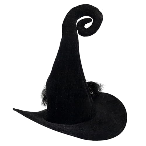 Schwarze Hexenhüte 45x48cm | Hexenhut Halloween Aus Samtstoff Schwarz Atmungsaktiv Und Dehnbar Für Karneval Cosplay Mottoparty Weihnachten Fasching Geschenkidee Für Frauen Schwarze Hexenhüte 45x48cm | Hexenhut Halloween Aus Samtstoff Schwarz Atmungsaktiv Und Dehnbar Für Karneval Cosplay Mottoparty Weihnachten Fasching Geschenkidee Für Frauen von Generisch