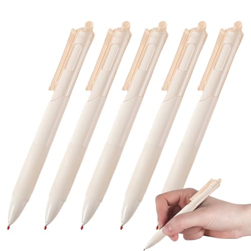 Schwarze Kugelschreiber, Druckkugelschreiber,0,5 mm einziehbare Kugelschreiber, glatte Schreibstifte, 5 Stück - Unisex-Studenten-Lernstifte mit mittlerer Spitze für die Schule, das Heimbüro und den Ge Schwarze Kugelschreiber, Druckkugelschreiber,0,5 mm einziehbare Kugelschreiber, glatte Schreibstifte, 5 Stück - Unisex-Studenten-Lernstifte mit mittlerer Spitze für die Schule, das Heimbüro und den Ge von Generisch