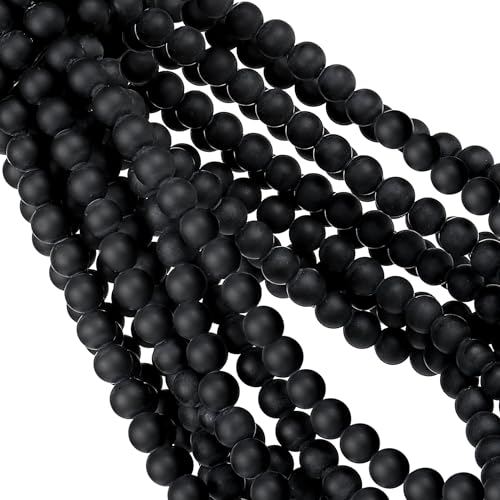 Schwarze Lava-Perlen, 8 mm, Kristall, 100 Stück, Naturstein, rund, lose Edelsteine für Armbänder, Schmuckherstellung, GE6-S210 Schwarze Lava-Perlen, 8 mm, Kristall, 100 Stück, Naturstein, rund, lose Edelsteine für Armbänder, Schmuckherstellung, GE6-S210 von Generisch
