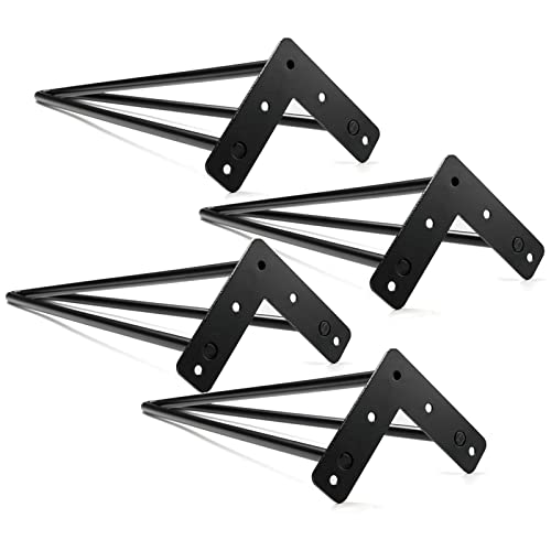 Schwarze Metall-Möbelbeine – 4 Stück (84,8 cm) – perfekt für Esstische, Schreibtische, Nachttische und Stühle – stabile Ersatzbeine für Heimdekoration von Generisch