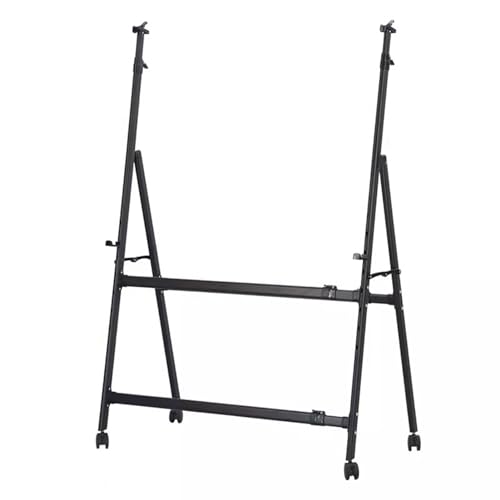 Schwarzer Staffelei-Ständer auf Rädern, beweglich, höhenverstellbar, für Zuhause, Büro, Klassenzimmer, Pinnwand, Plakatwand, zusammenklappbarer Metallständer Schwarzer Staffelei-Ständer auf Rädern, beweglich, höhenverstellbar, für Zuhause, Büro, Klassenzimmer, Pinnwand, Plakatwand, zusammenklappbarer Metallständer von Generisch