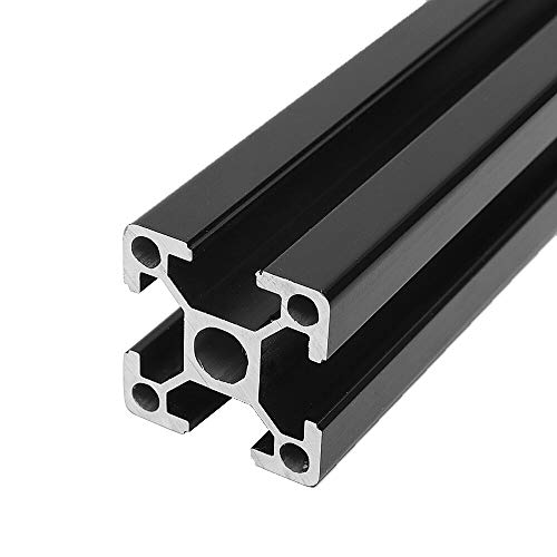 Schwarzer T-Schlitz-Aluminium-Extrusionen, 100, 1200 mm, Profilrahmen für C-Laser-Graviermaschine (650 mm), vielseitige, einfache Montage für DIY-Projekte von Generisch
