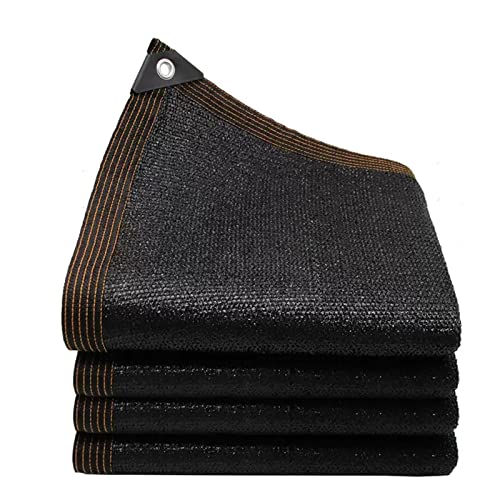 Schwarzes Schattennetz, 98 % Sonnenschutz, strapazierfähiges Sichtschutz, Netzstoff mit Ösen, atmungsaktives Schattennetz für Gewächshaus, Balkon, Hof, Dach, Carport, 5 m breit Schwarzes Schattennetz, 98 % Sonnenschutz, strapazierfähiges Sichtschutz, Netzstoff mit Ösen, atmungsaktives Schattennetz für Gewächshaus, Balkon, Hof, Dach, Carport, 5 m breit von Generisch