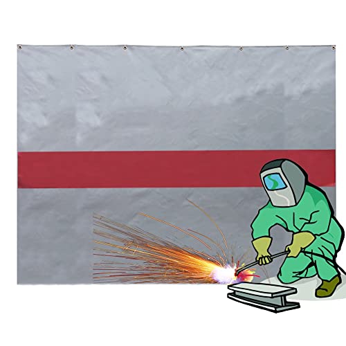 Schweißschutzvorhang, robuste feuerfeste Decke für den industriellen und privaten Gebrauch, hält bis zu 982 °C stand Schweißschutzvorhang, robuste feuerfeste Decke für den industriellen und privaten Gebrauch, hält bis zu 982 °C stand von Generisch