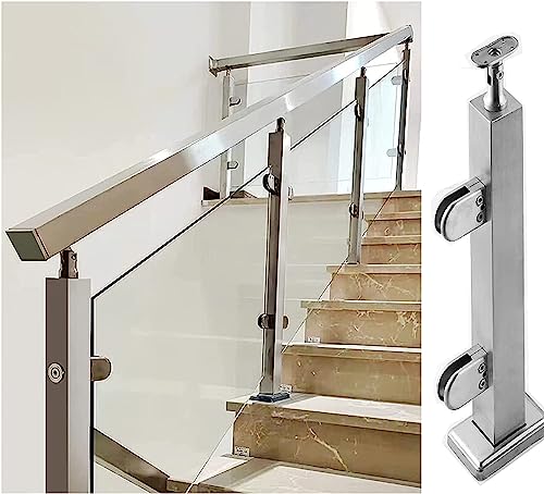Schwenkverbinder Klemme für Glasgeländerpfosten, sicherer Sitz an quadratischen oder runden Handläufen, Balustraden-Installationslösung von Generisch