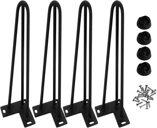 Schwere Möbelbeine aus Metall, solide Haarnadelbeine, 3 Moderne Tischbeine, DIY-Bankbeine aus Eisen, Ersatzfüße for Möbel, 4 Stück(72cm/28in) von Generisch