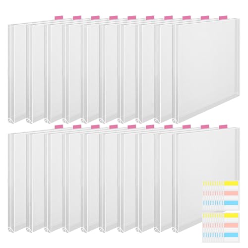 Scrapbook-Papier-Aufbewahrung, transparent, für Sammelalben, transparenter Scrapbook-Halter mit klebrigen Index-Tabs, transparente Scrapbook-Papier-Organisation, Papieraufbewahrungslösungen für Fotos Scrapbook-Papier-Aufbewahrung, transparent, für Sammelalben, transparenter Scrapbook-Halter mit klebrigen Index-Tabs, transparente Scrapbook-Papier-Organisation, Papieraufbewahrungslösungen für Fotos von Generisch