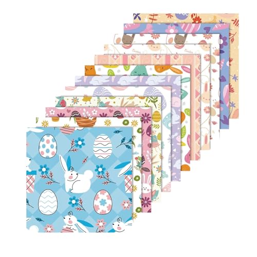 Scrapbook Papier Set, 15,2 x 15,2 cm, 12 Stück, Dekoratives Bastelpapier mit Oster-Motiven für Fotoalbum und Kartengestaltung (B, One Size) von Generisch