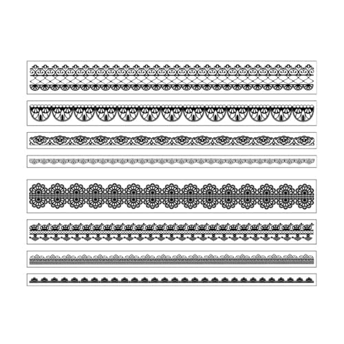 Scrapbook Supplies Dekoratives Band, dekoratives Klebeband für Handwerk,Scrapbooking Tape Decorative | Romantische Journal Landschaft Spitze Grenzabziehbilder Haustierhandwerk für Planer, Reisefreundl von Generisch