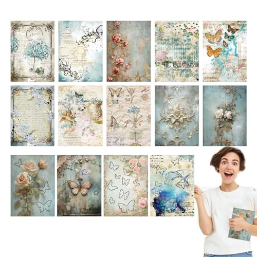 Scrapbooking-Papier, Journaling-Scrapbooking-Kit | Butterfly Paper Planer - Journaling Scrapbook, Tagebuch, ästhetisches Papier für Teenager-Kinderlehrer Scrapbooking-Papier, Journaling-Scrapbooking-Kit | Butterfly Paper Planer - Journaling Scrapbook, Tagebuch, ästhetisches Papier für Teenager-Kinderlehrer von Generisch