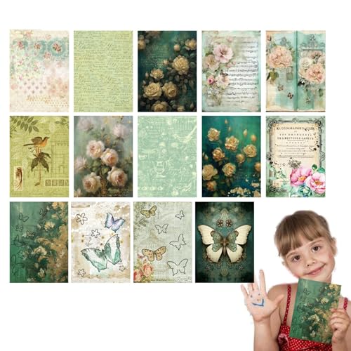 Scrapbooking-Papier | Schmetterlingspapier für Scrapbook, Tagebuch, Tagebuch, ästhetisches Papier für Teenager, Kinder, Lehrer Scrapbooking-Papier | Schmetterlingspapier für Scrapbook, Tagebuch, Tagebuch, ästhetisches Papier für Teenager, Kinder, Lehrer von Generisch